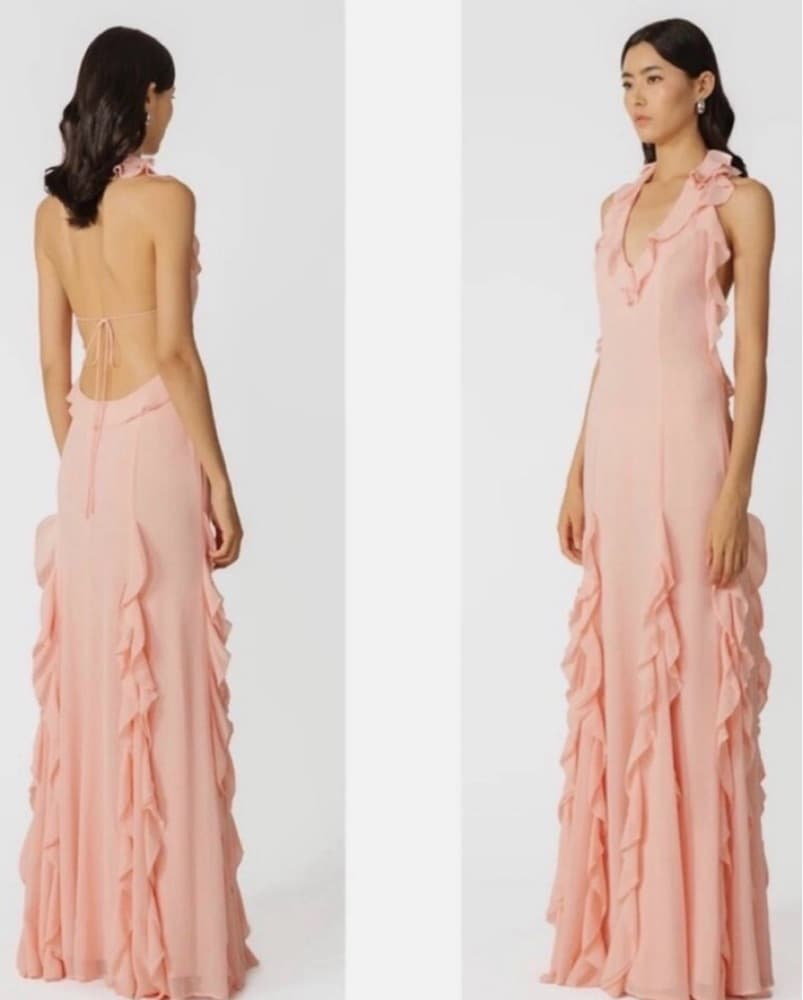 Sau Lee Fiona Ruffle Halter Neck Baby  - Image 4