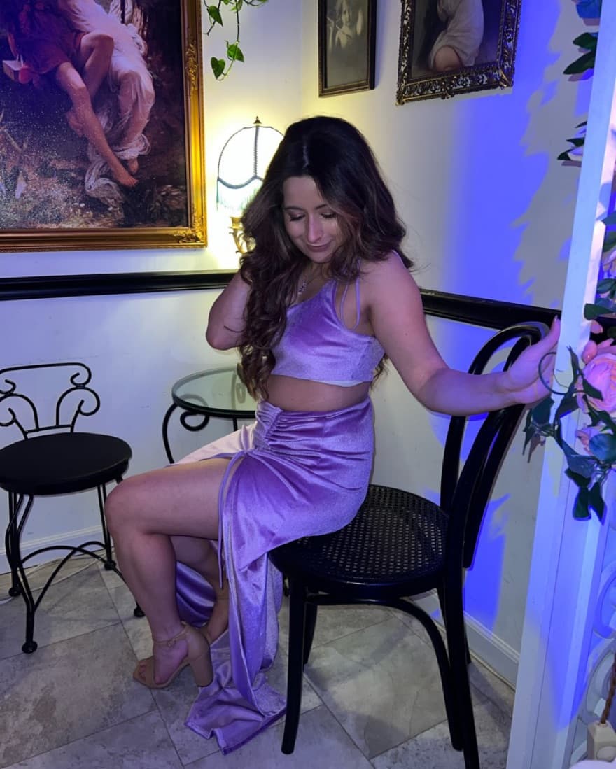 Purple Velvet Gown - Image 3