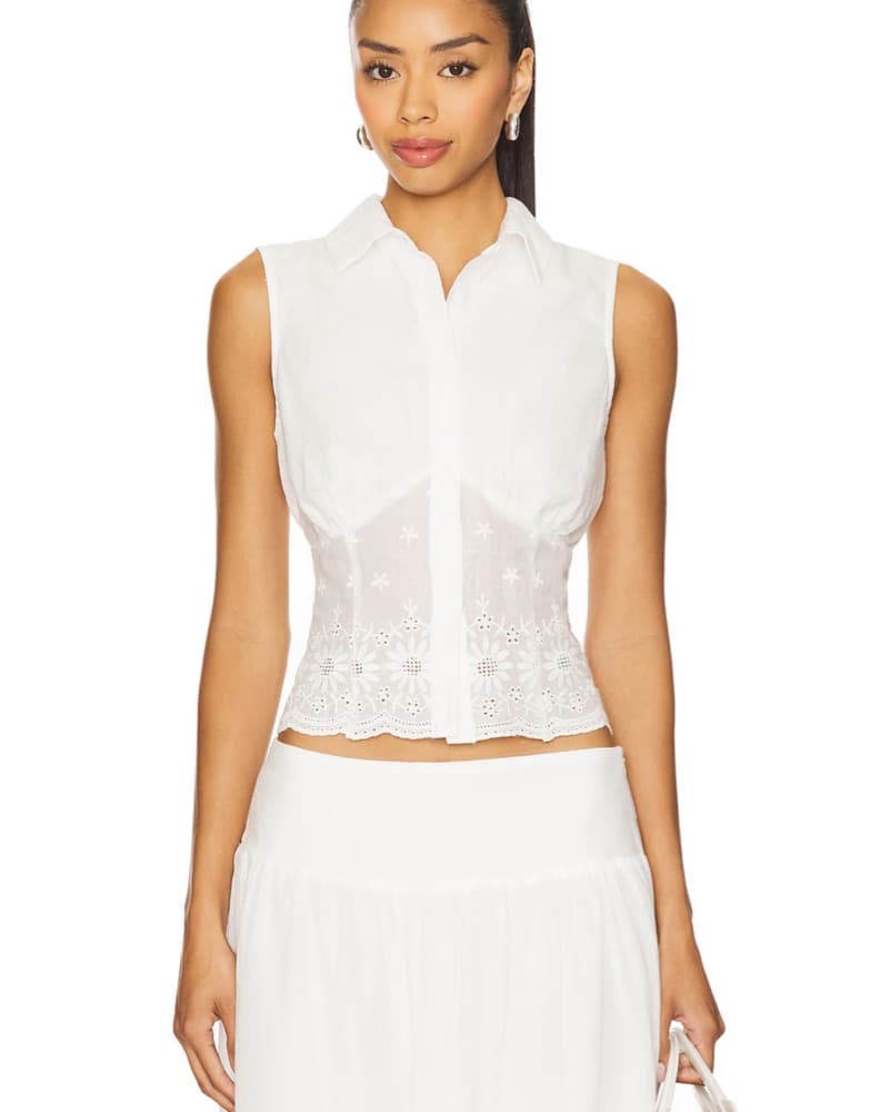 More To Come Danie Button Up Top - Image 1