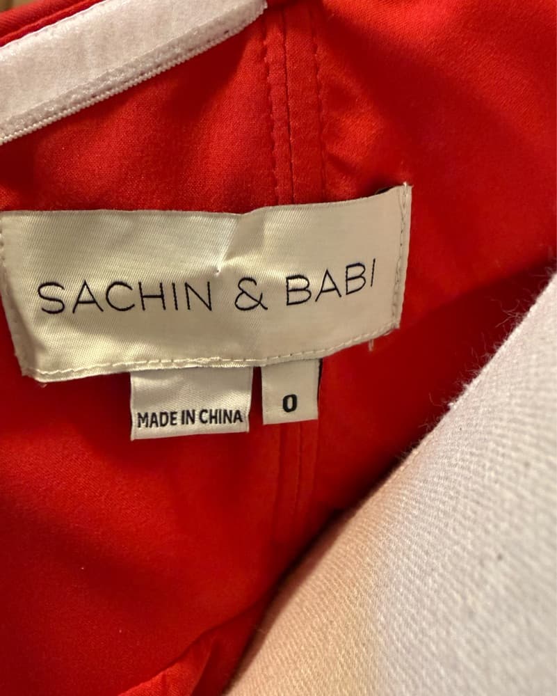 Sachin & Babi Brielle Gown - Red/Blue - Image 6