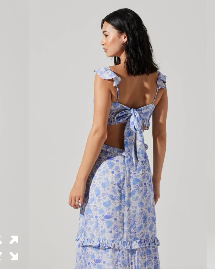 ASTR Cassis Floral Ruffle  - Image 4