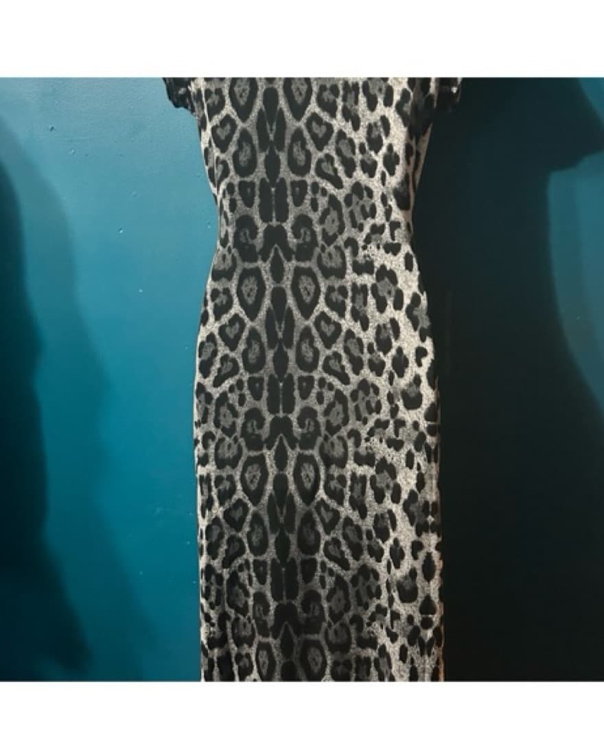  Leopard Print Midi Dress - Image 5