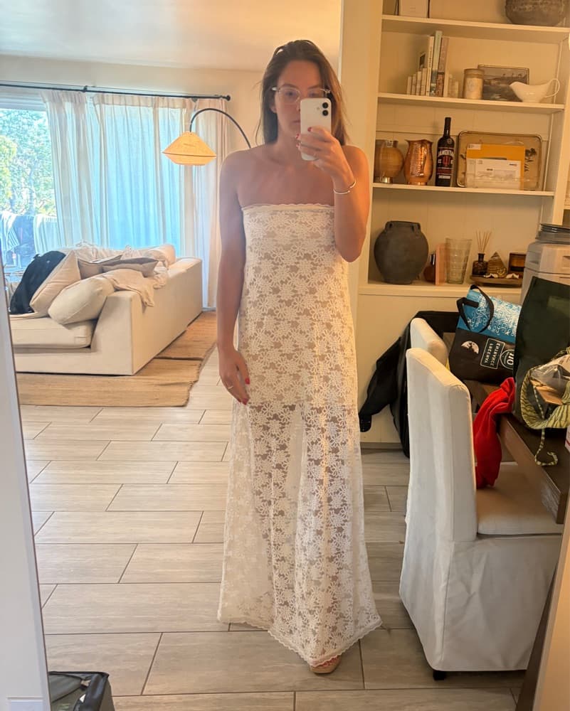 Runaway The Label White Lace Dress - Image 2