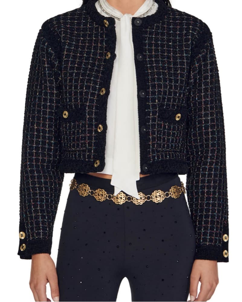 Sandro Tweed Metallic Cardiagn  - Image 1