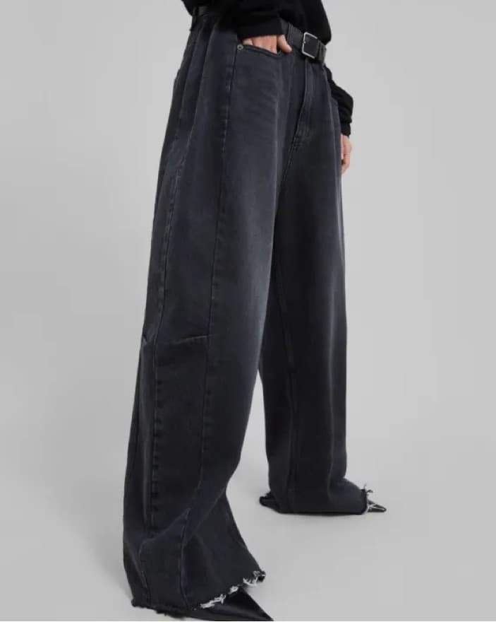 Frankie Shop Gray Gatlin baggy jeans - Image 3