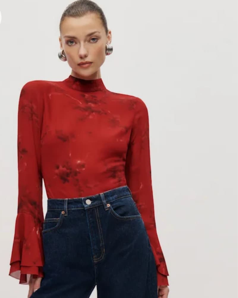 Red Reformation Open Back Top  - Image 1