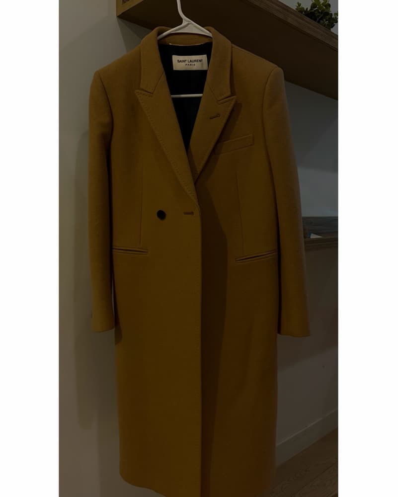 Saint Laurent Chic Mustard Yellow Blazer - Image 1