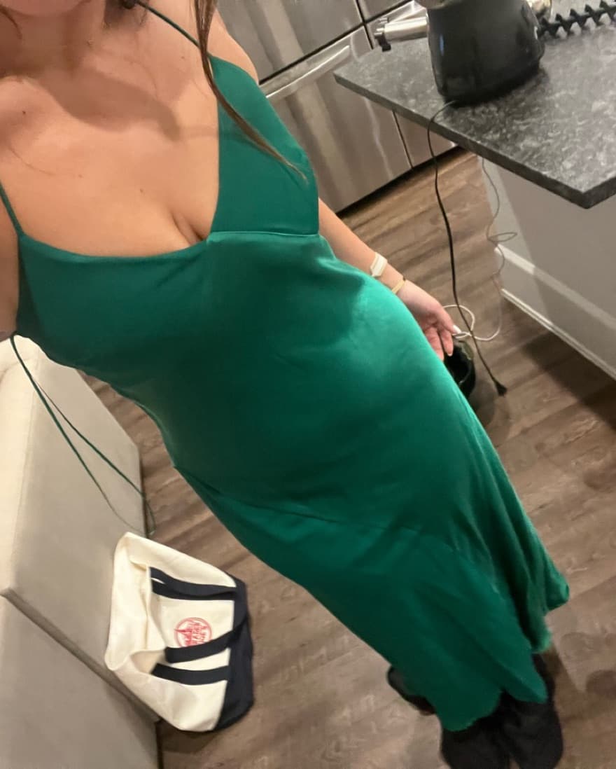 Green Mango Two Tone Slip Dress - Image 3