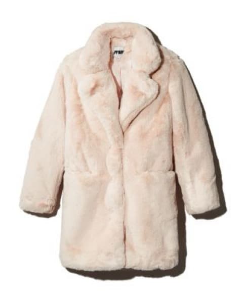 Apparis- Sophie Faux Fur Coat, Light Pin - Image 1