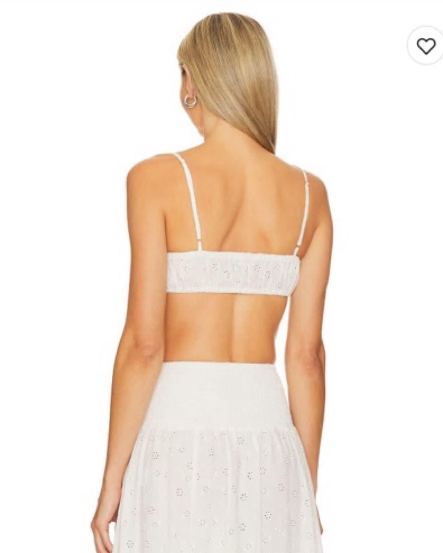 WeWoreWhat Ruched Eyelet Bra Top - Image 4