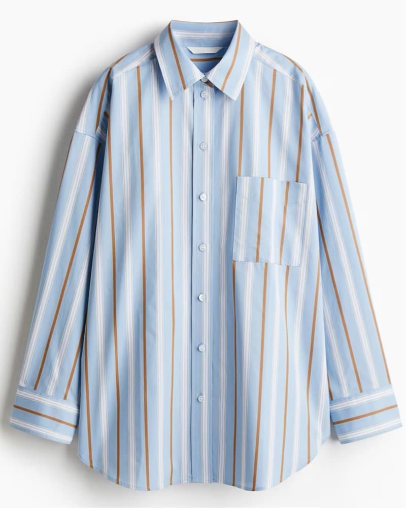 Striped Button-up Shirt - Image 1