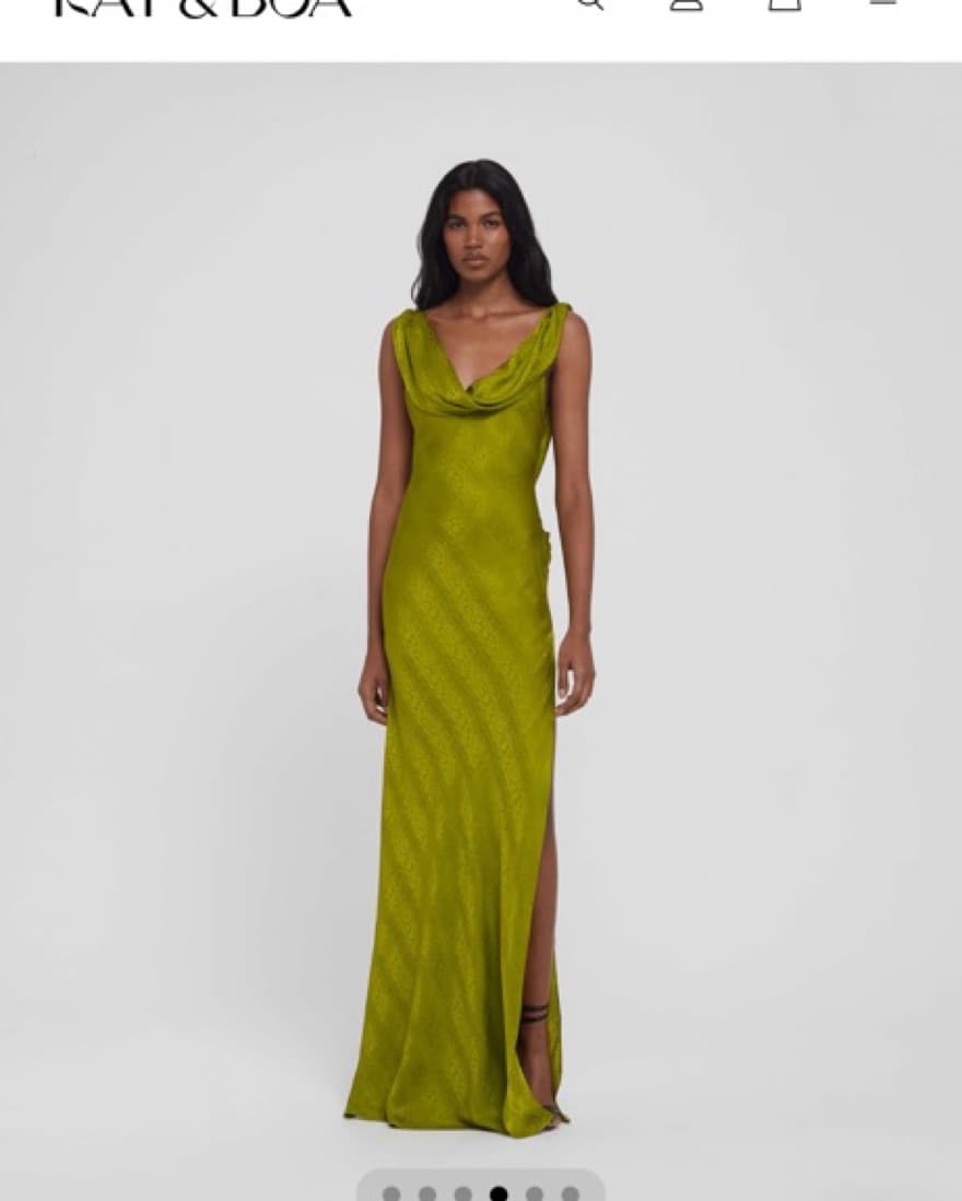 Rat & Boa Navarra Dress Lime - Image 1