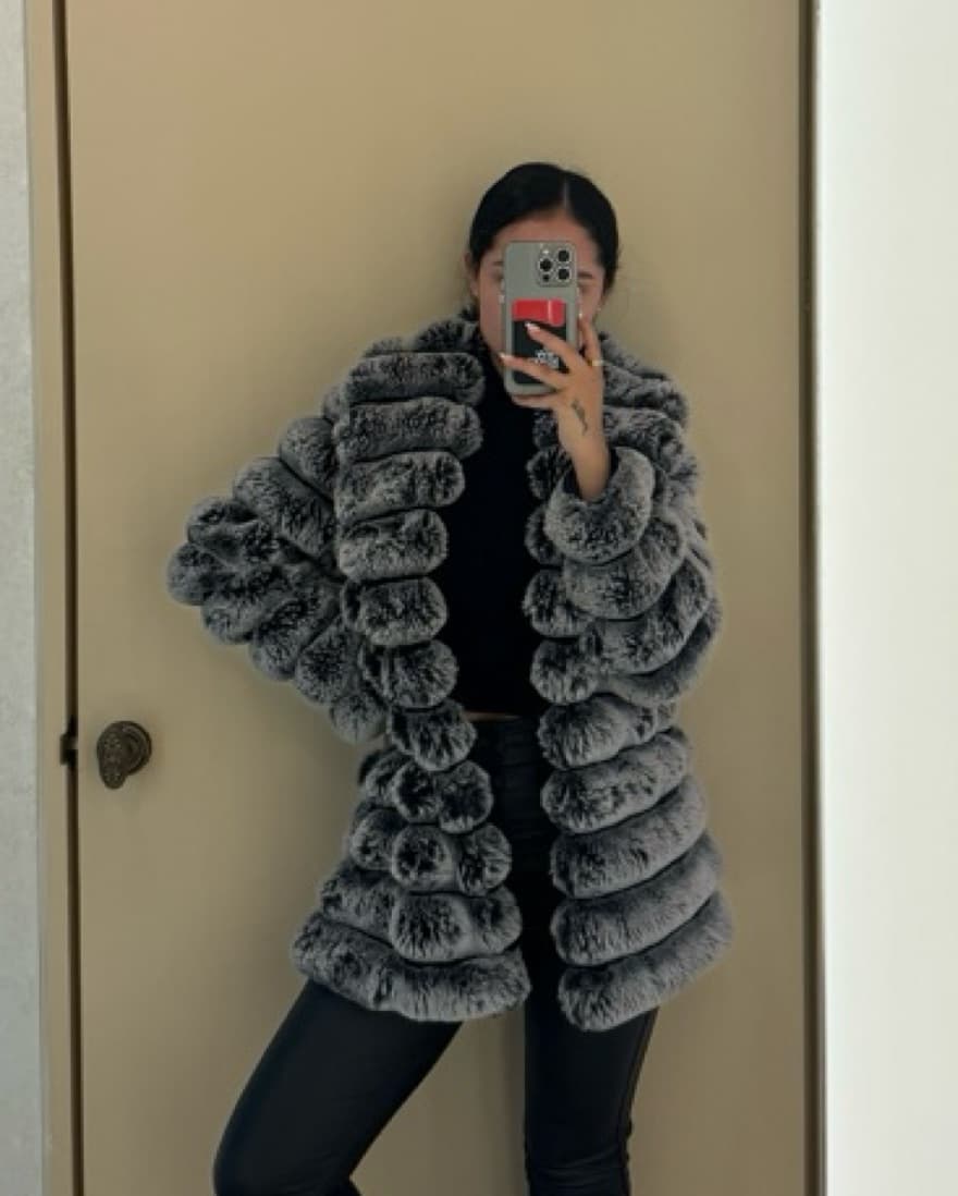 Faux Fur Coat - Image 1