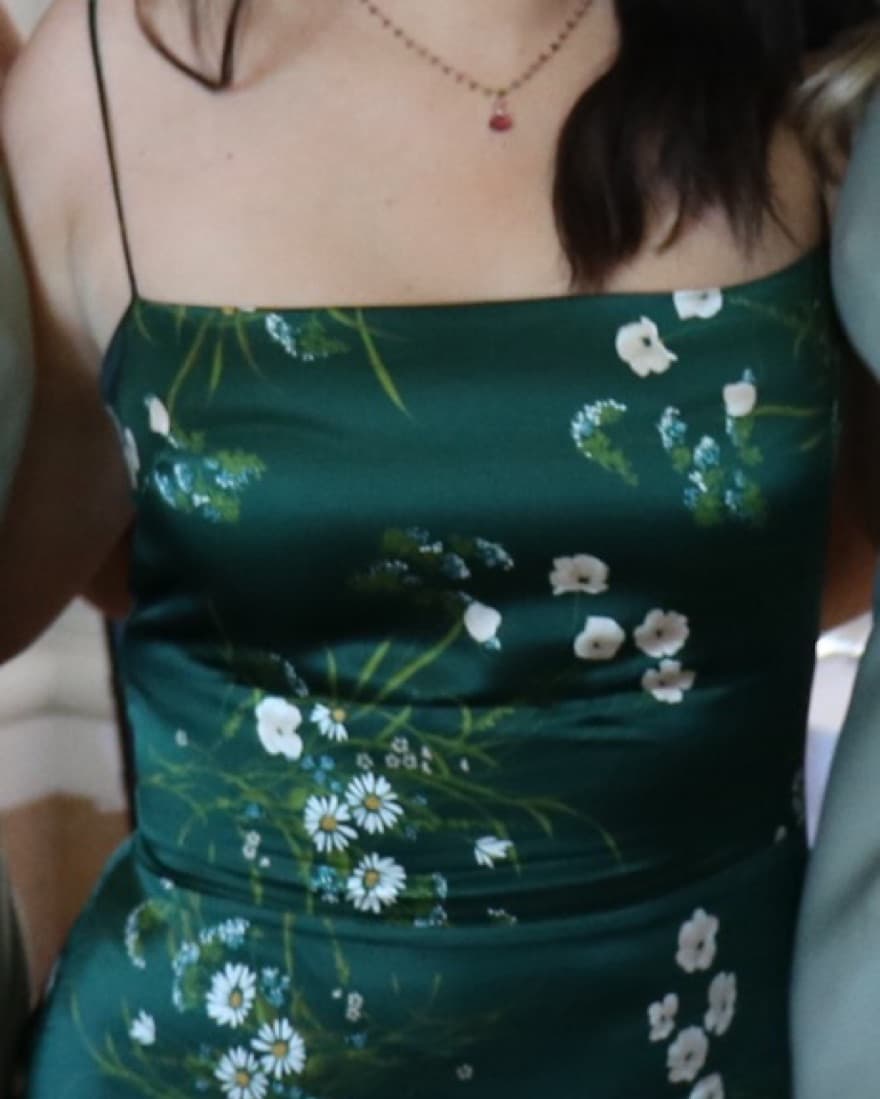 Reformation Frankie Silk Dress - Image 3