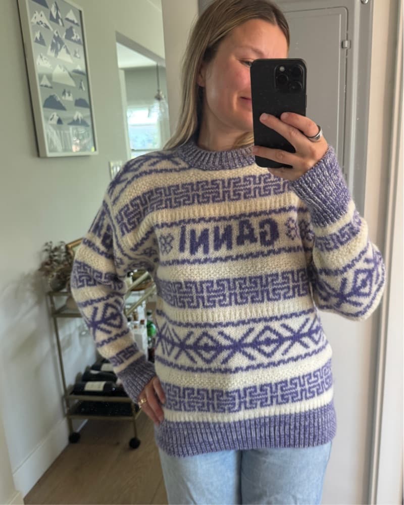 Ganni Purple Winter Sweater  - Image 2