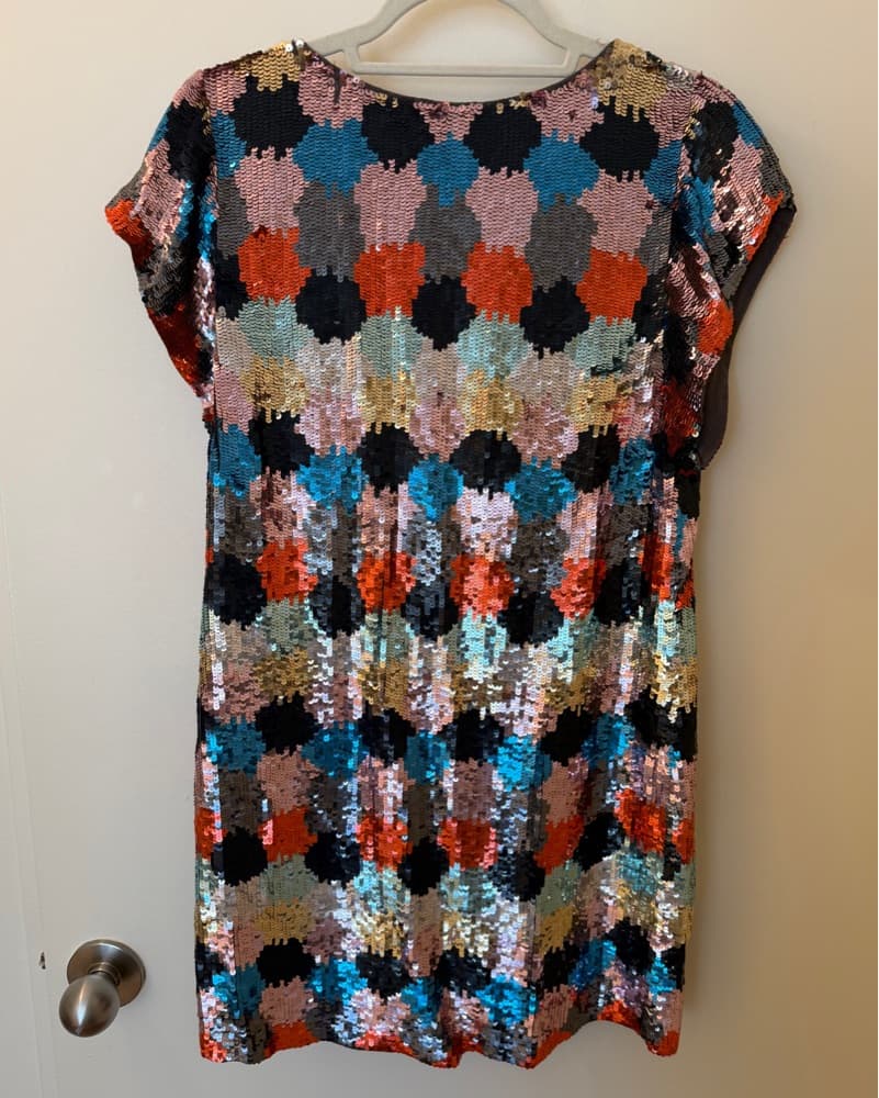 French Connection Sequin Tshirt Dress - Image 2