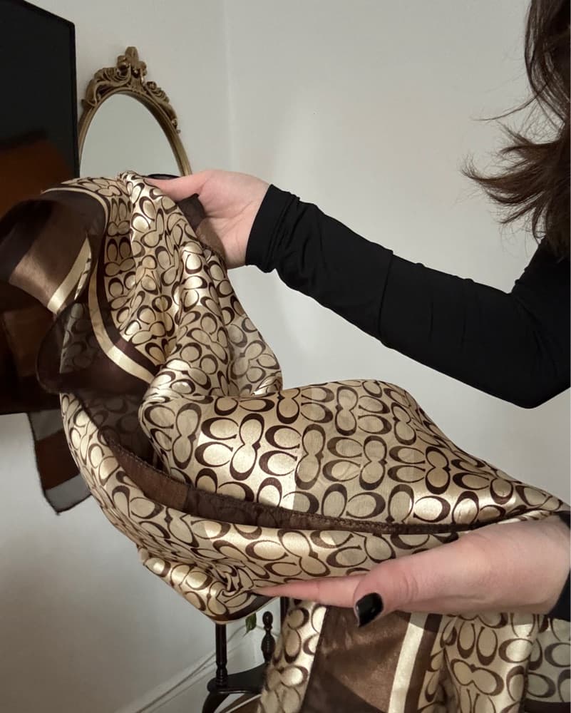 Vintage Coach Silk Scarf - Image 1