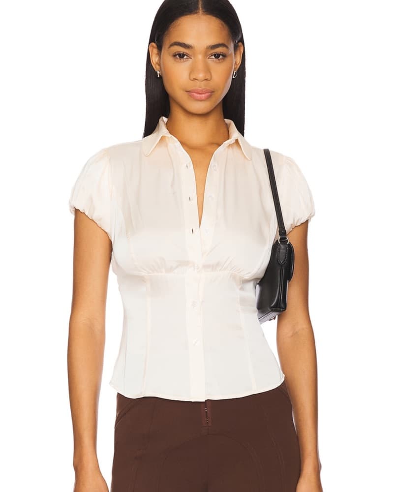 Liana Top In Ivory - Image 1