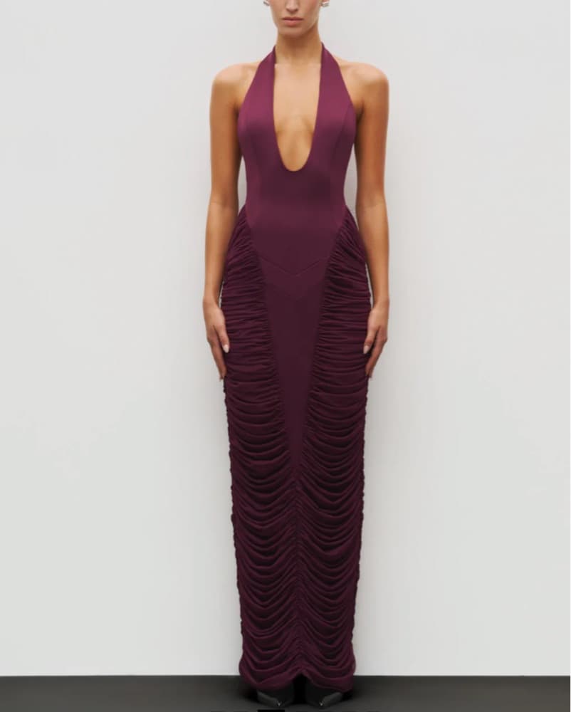 Heiress beverly Hills Plunge Maxi Dress - Image 1