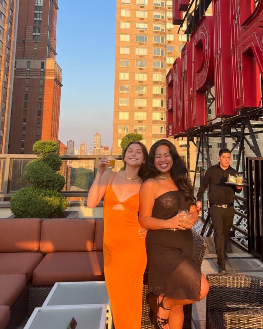 Neon Orange Cream Maxi Bodycon Dress - Image 3