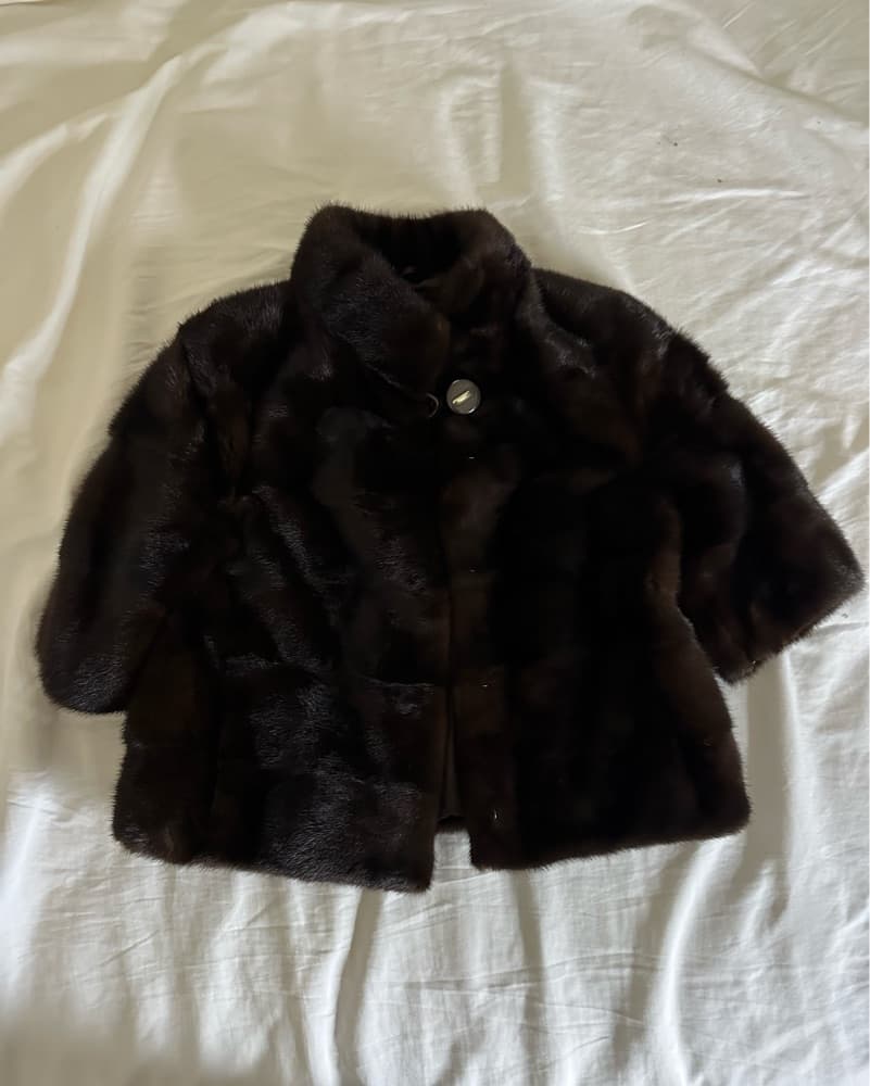 Genuine Mink Fur Shawl - Image 2