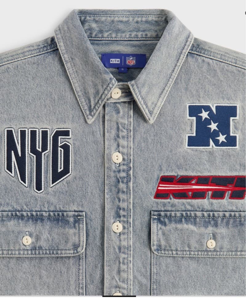 Kith NFL New York Giants Denim Shirt - Image 3