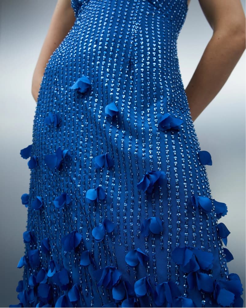 Karen Millen Floral Applique Gown - Image 3