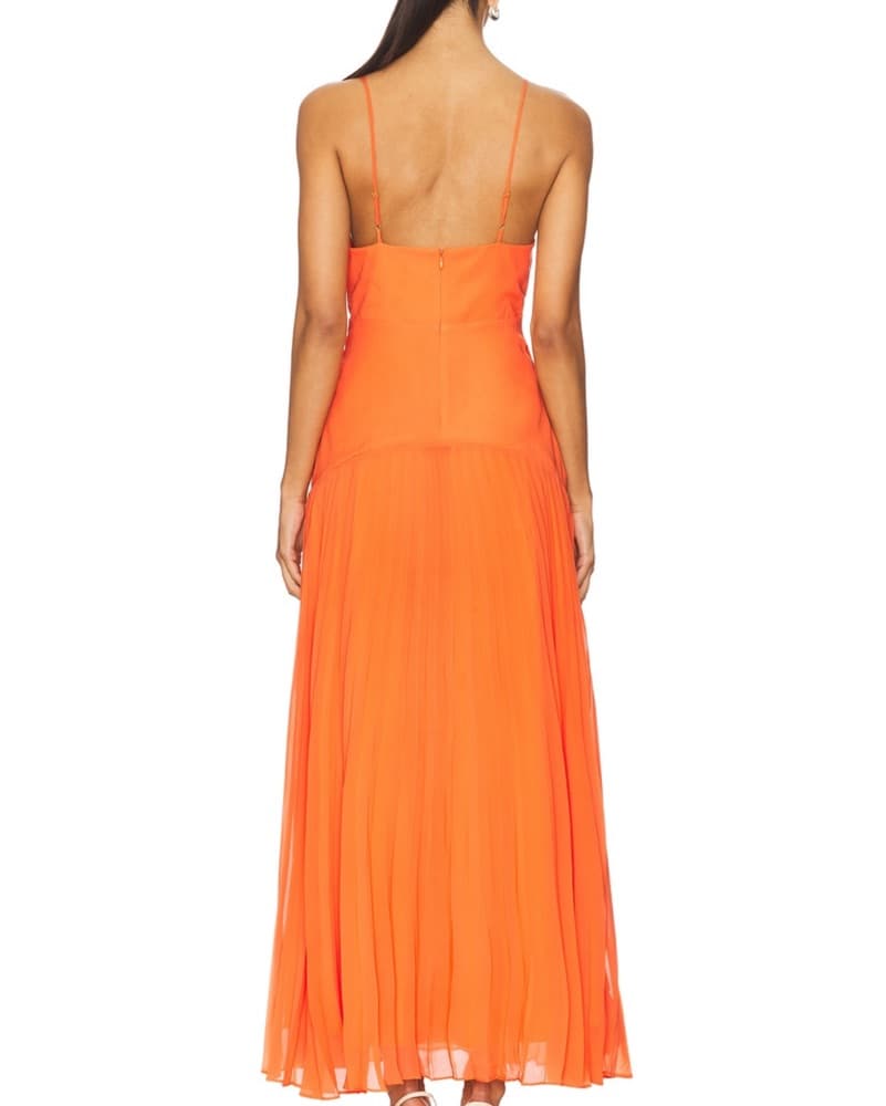 Orange Wedding Guest Dress - Image 6