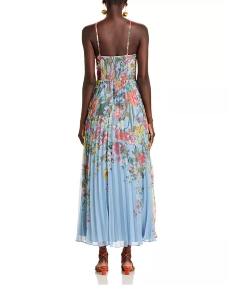 Aqua Pleated Floral  - Image 2