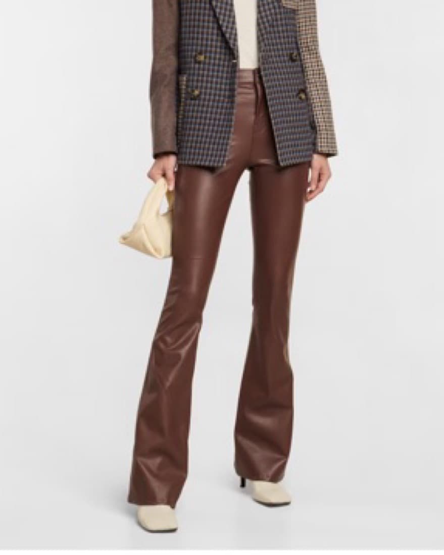 Veronica Beard Beverly faux Leather Pant - Image 1