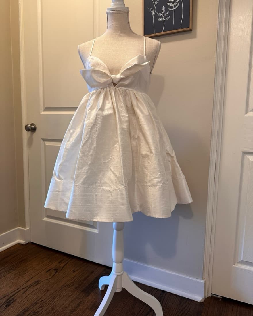 Anthropologie BHLDN Bridal bow Dress - Image 4