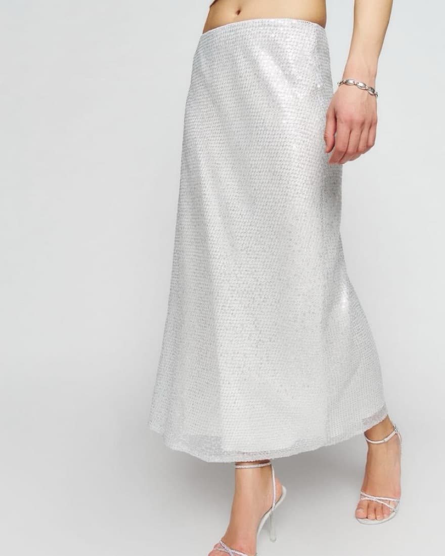 Reformation Layla Sequin Skirt - Image 3