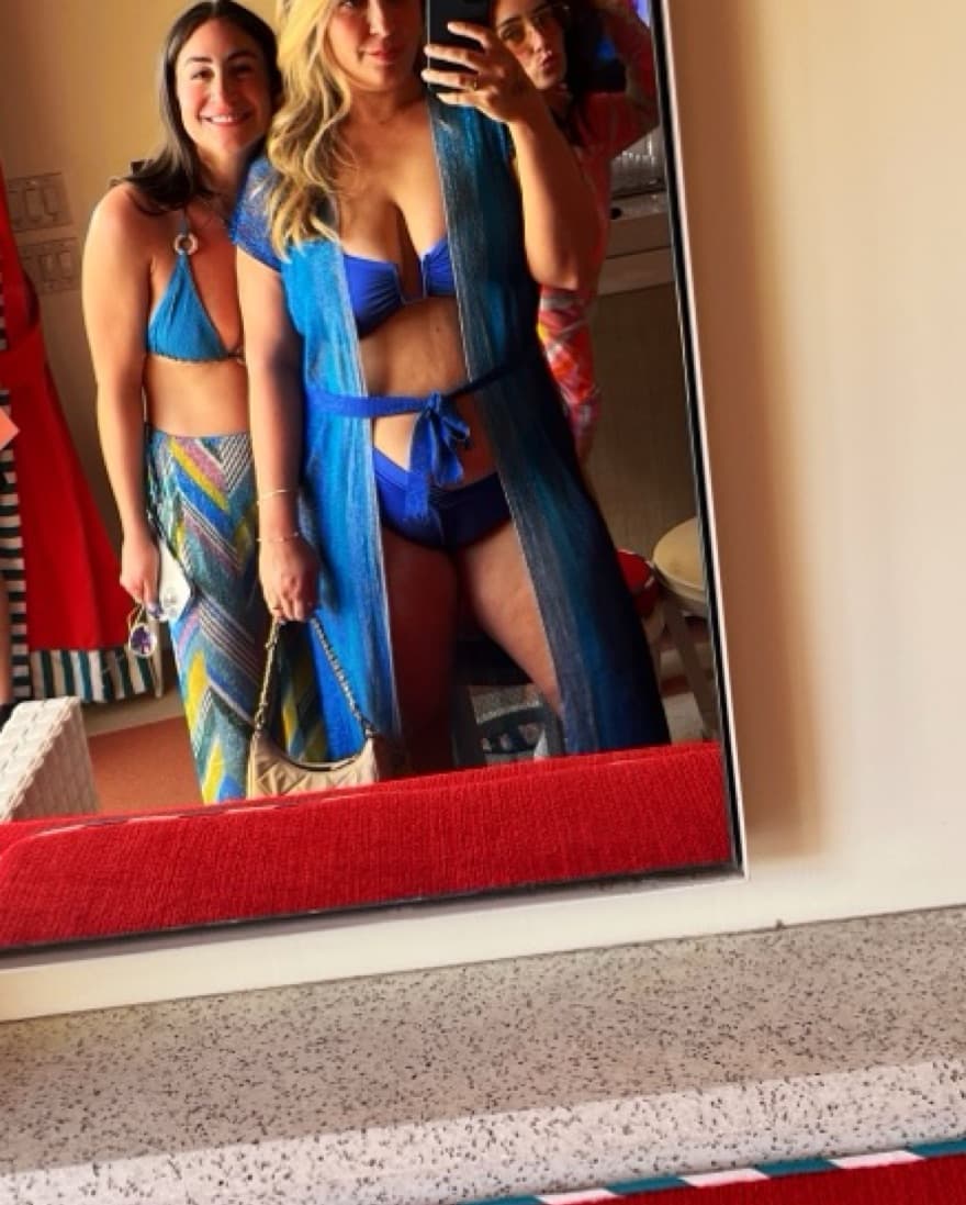 Revolve Blue Fringe Cover Up - Image 4