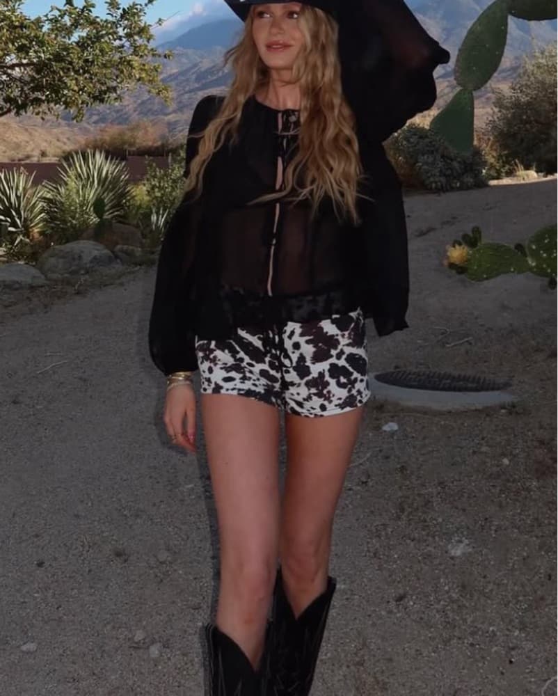 Cow Print Shorts - Image 1
