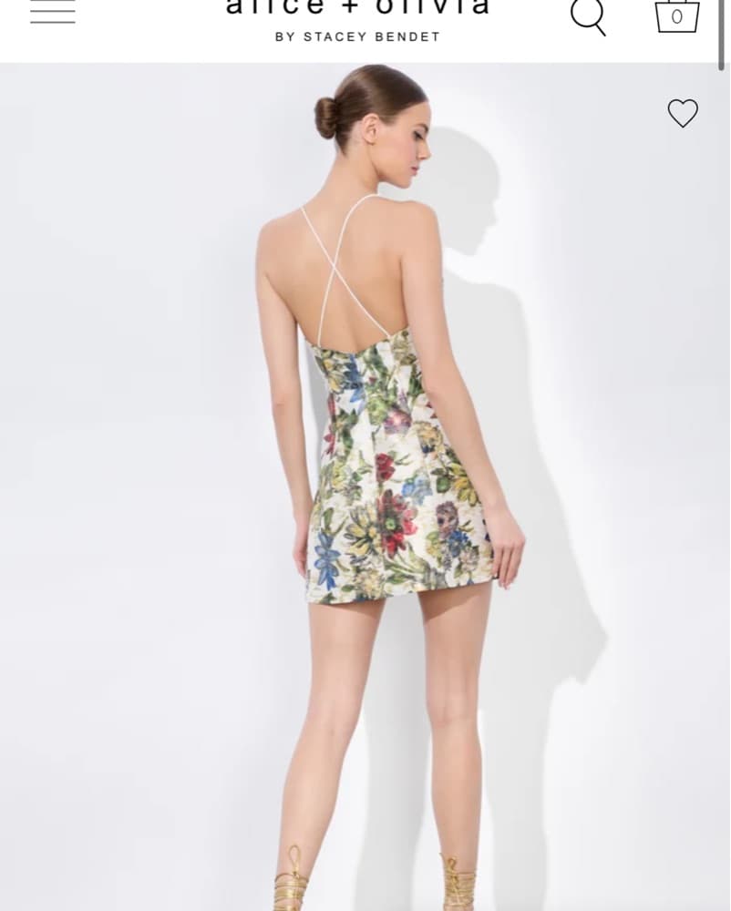 Alice + Olivia Tayla Mini Dress - Image 2