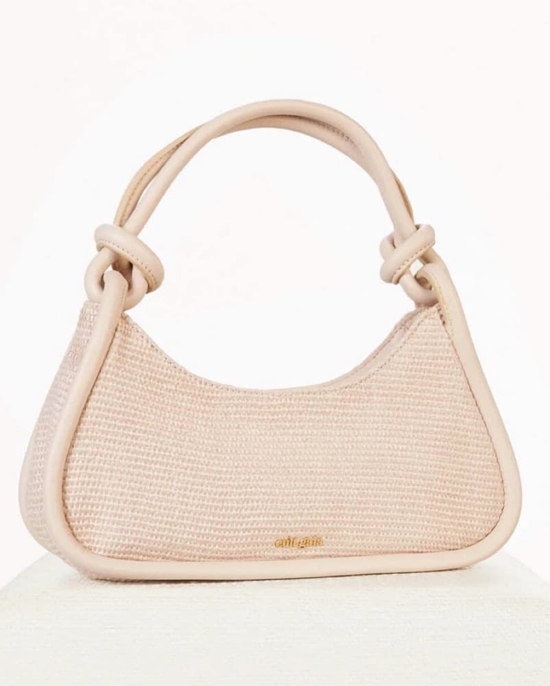 Cult gaia Beige Knit Handbag - Image 1