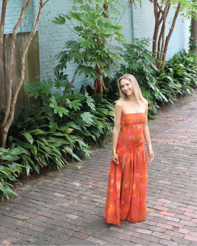 Orange  Formal Dress - Image 2