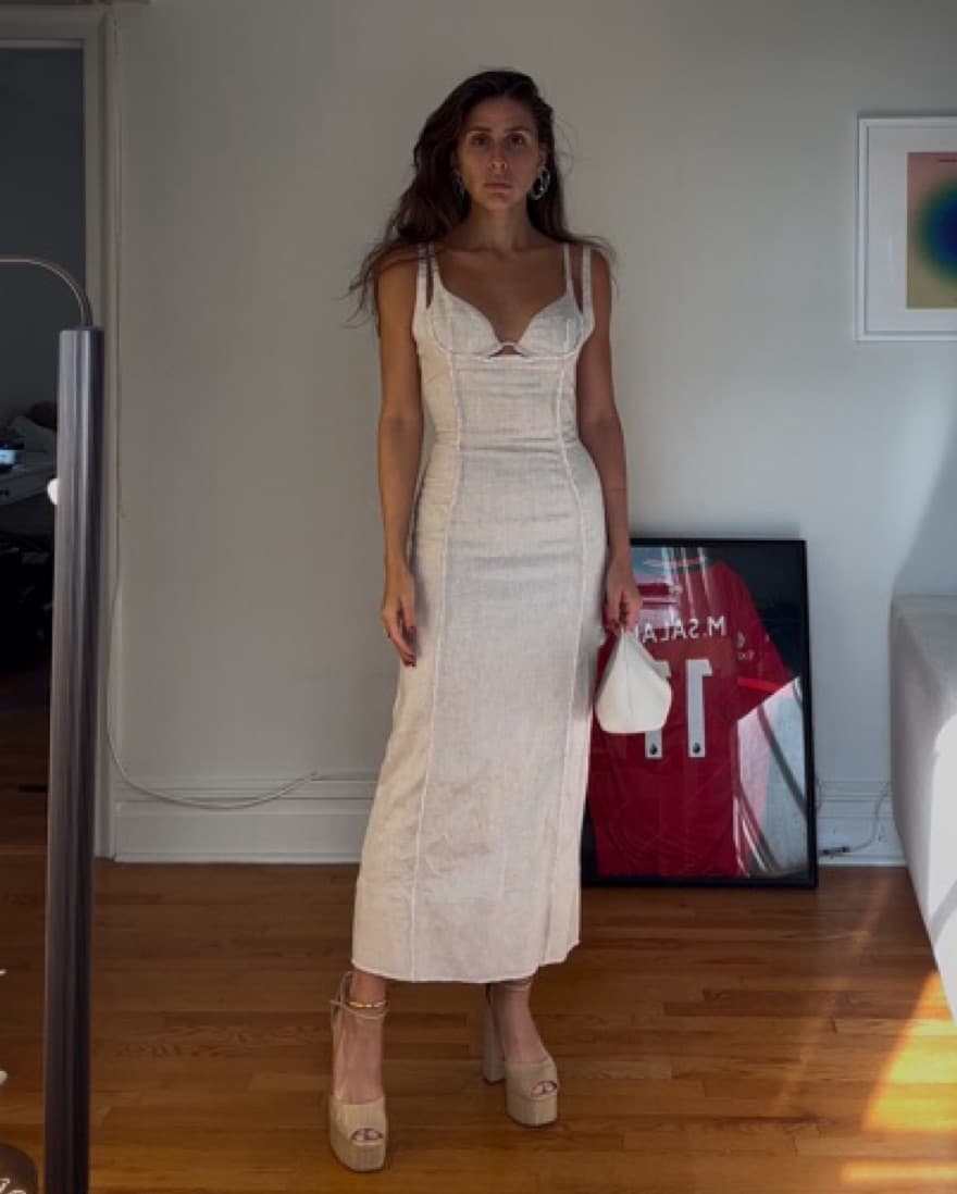 Jacquemus La Robe Valerie Linen Dress  - Image 2