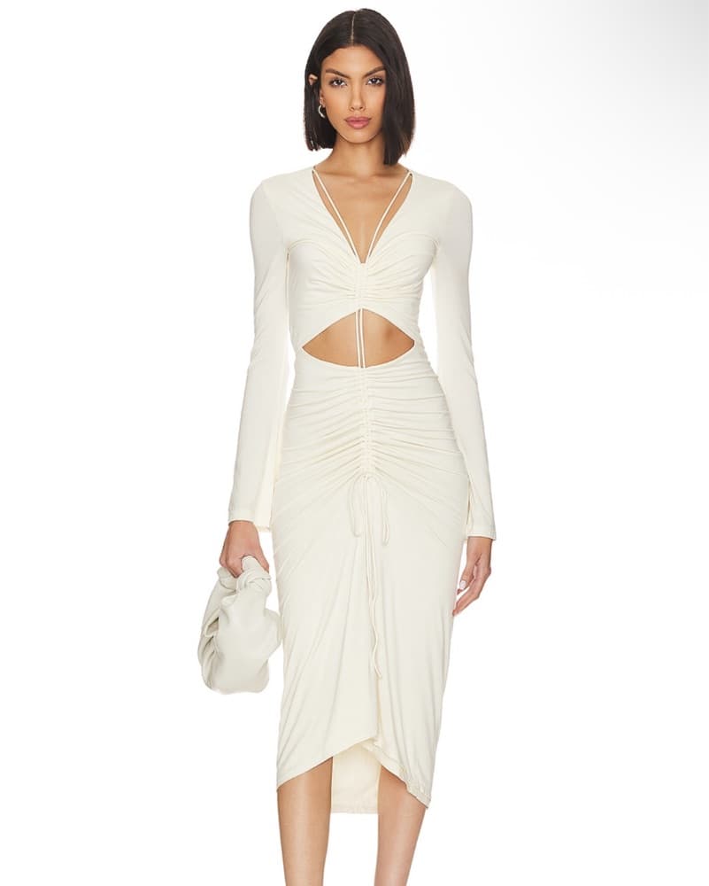 Midi White Dress L’Academie - Image 1