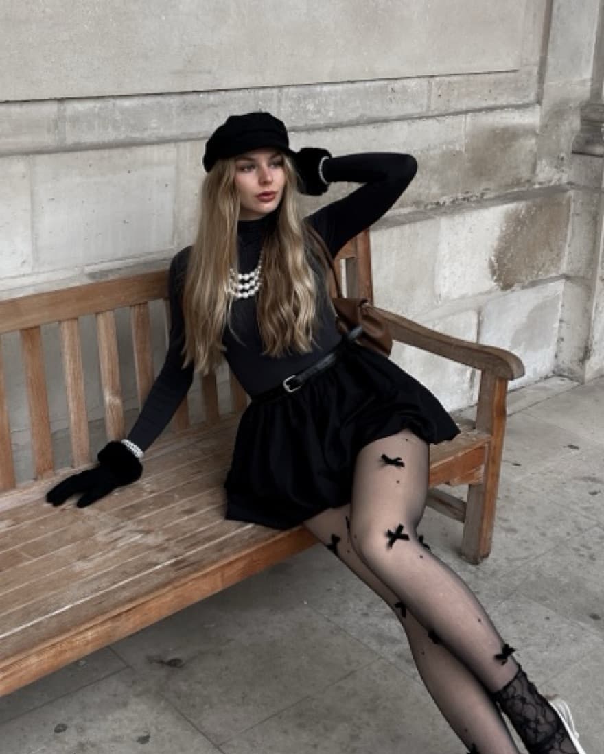 Black Bubble Skirt  - Image 3