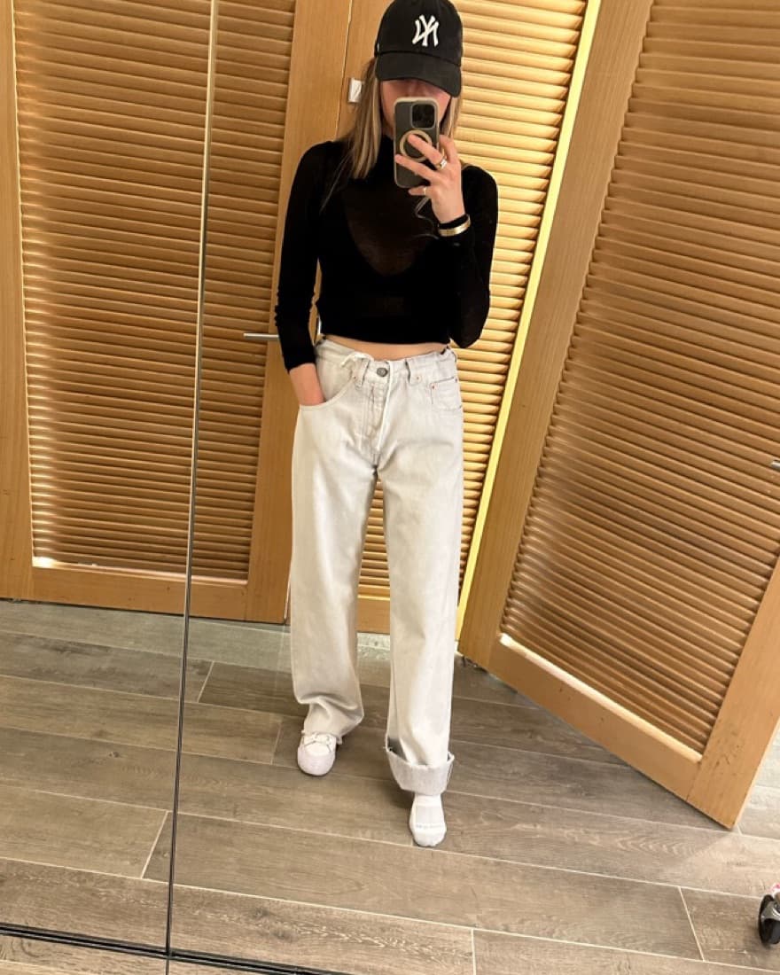 MM6 Maison Margiela Gray Jeans - Image 4