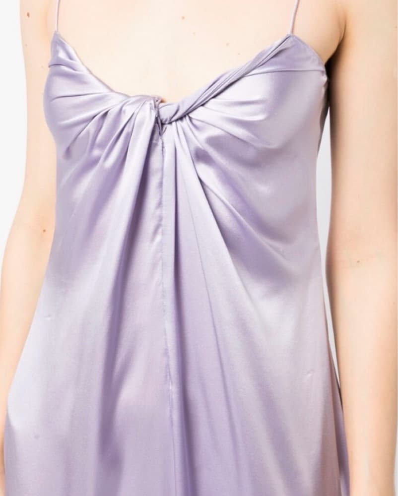Rosetta Getty Twist Front Slip Dress - Image 2