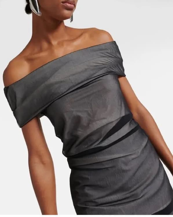 Proenza Off-the-Shoulder Dress Top - Image 4