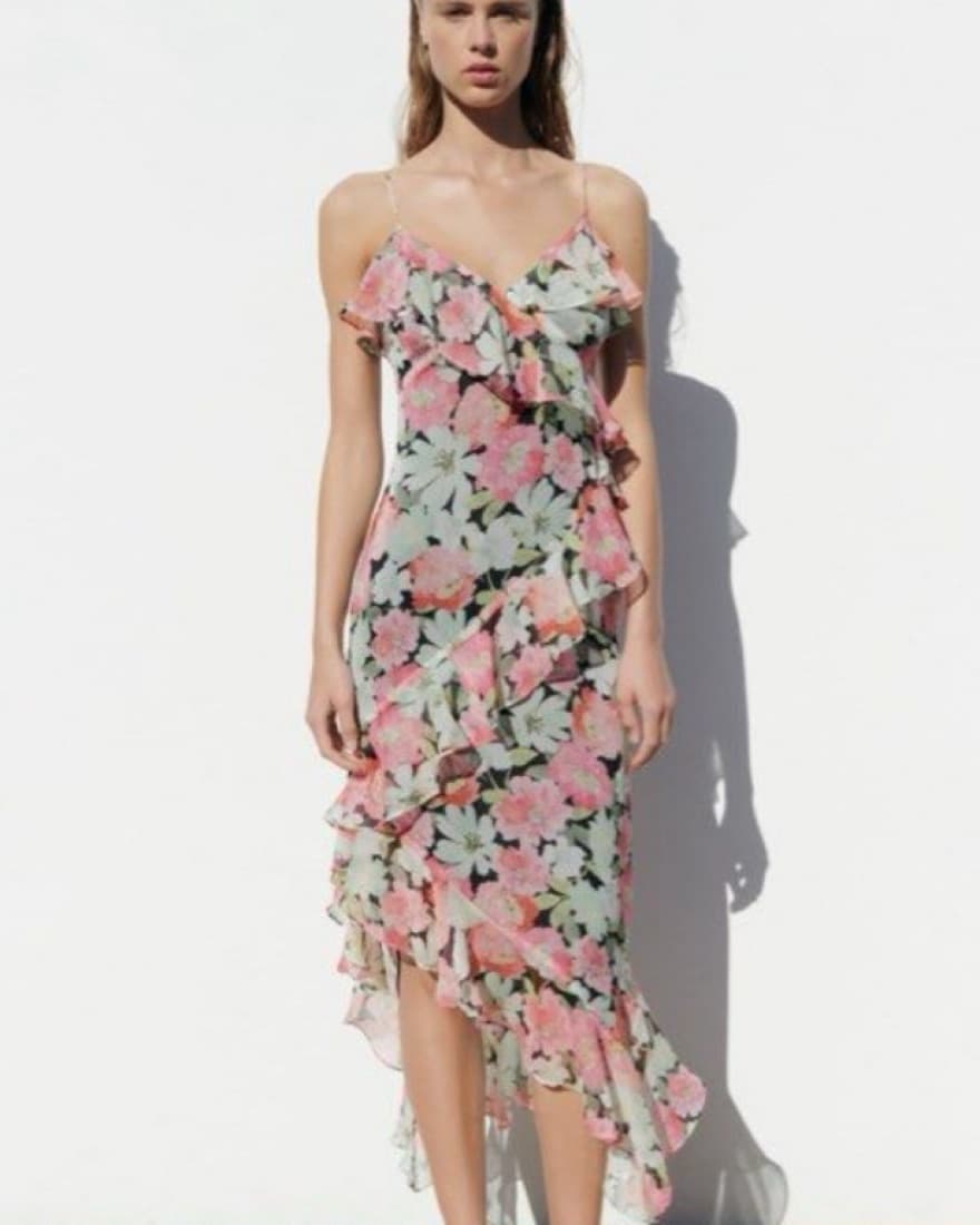 Zara Floral Maxi Dress - Image 1