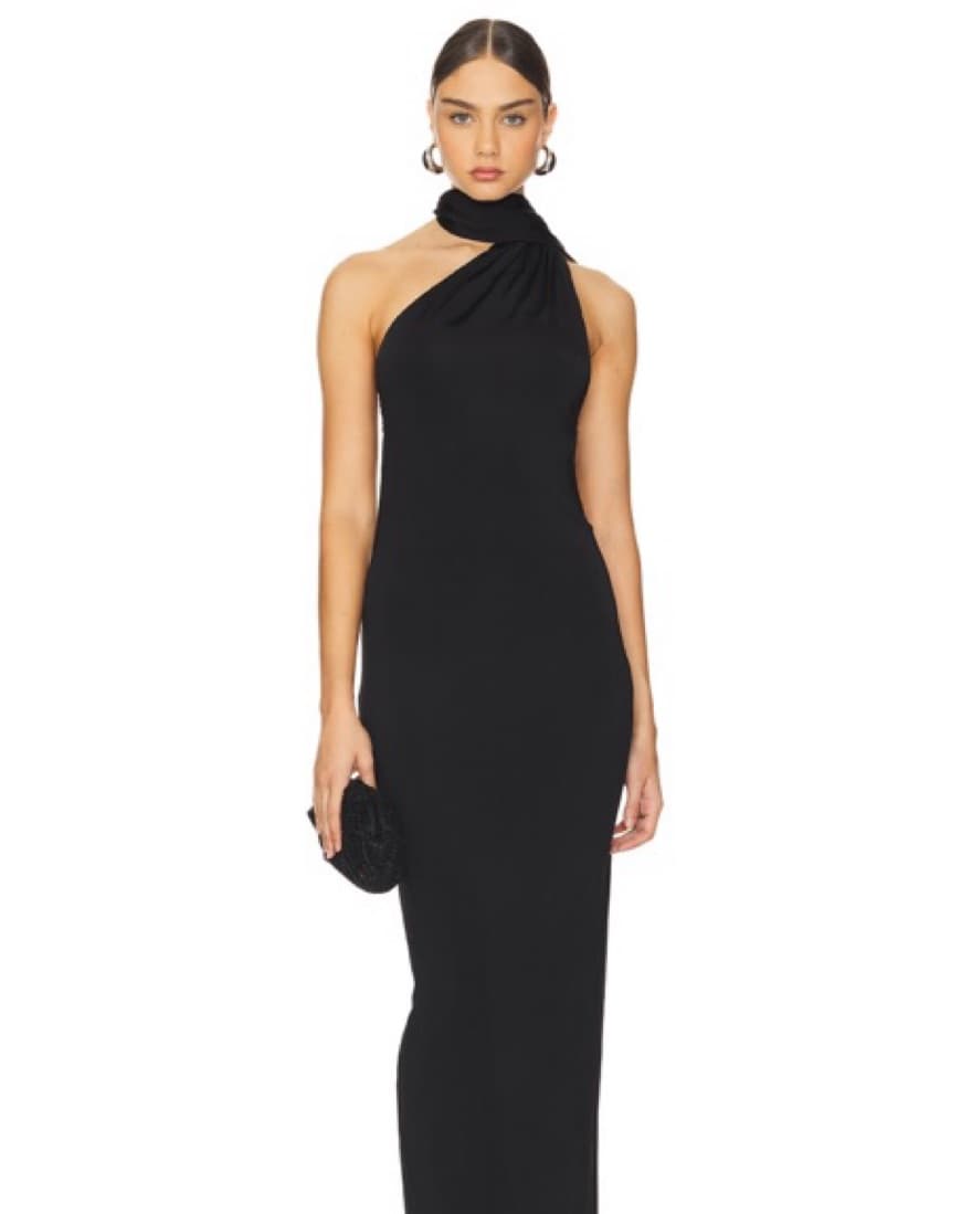 Sleek and Sophisticated One-Shoulder Gown - Image 1
