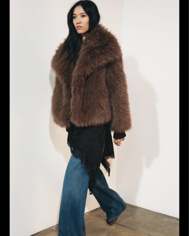 Plush Faux Fur Coat - Image 2