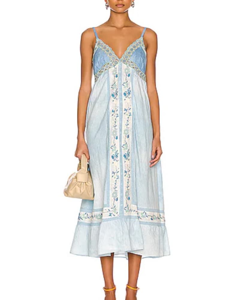 LoveShackFancy King Embroidered Maxi  - Image 1