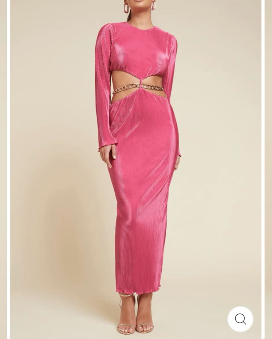 Pink Maxi Cut Out Dress From Jaus - Image 1