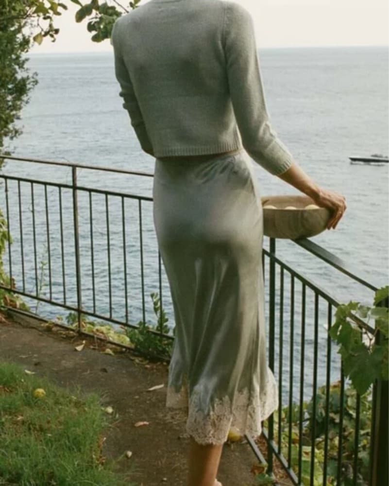 Doen Elowen Skirt Dusty Blue  - Image 3