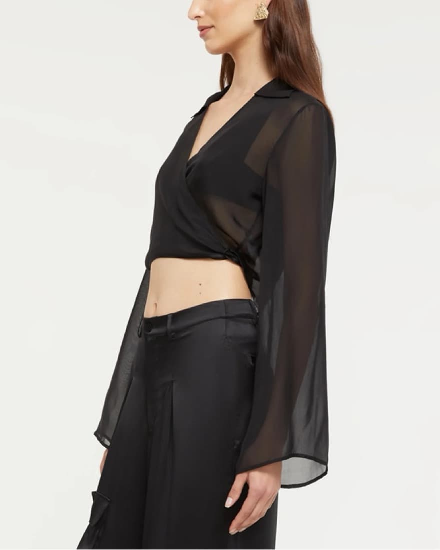 Ginia 100% Silk Marli Shirt - Image 2